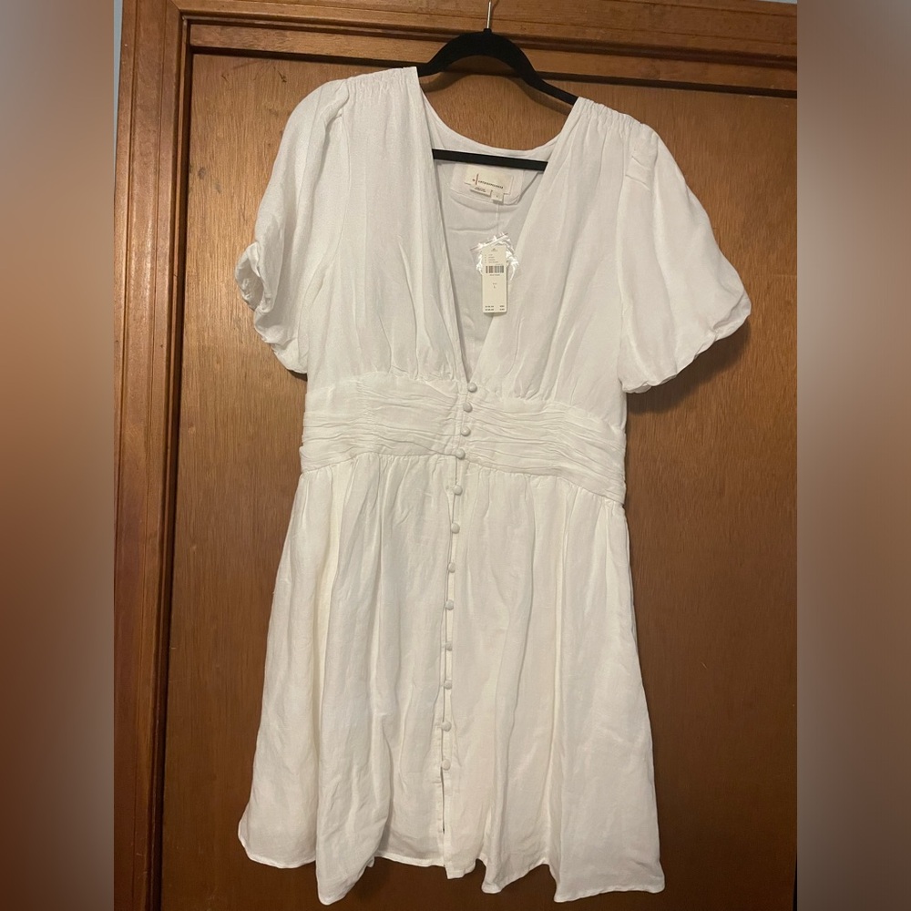 Anthropologie white dress NWT